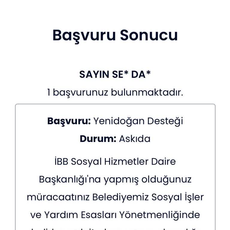 İBB - İstanbul Büyükşehir Belediyesi Neye Göre Red Geliyor