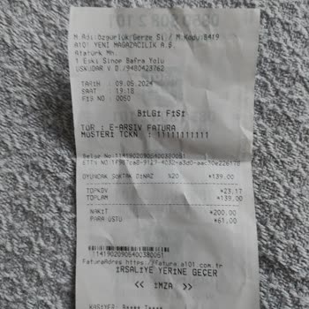 A101 Bozuk Para Yok Diye Para Üzerini Eksik Veriyor