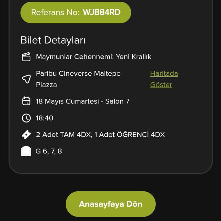 Paribu Sinema Bileti İadesi Ve Para İadesi