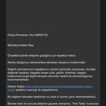 Sunexpress Pişmanlığı Okumadan Geçme