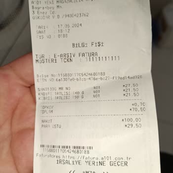 A101 Tatlı Bozuk Çıktı