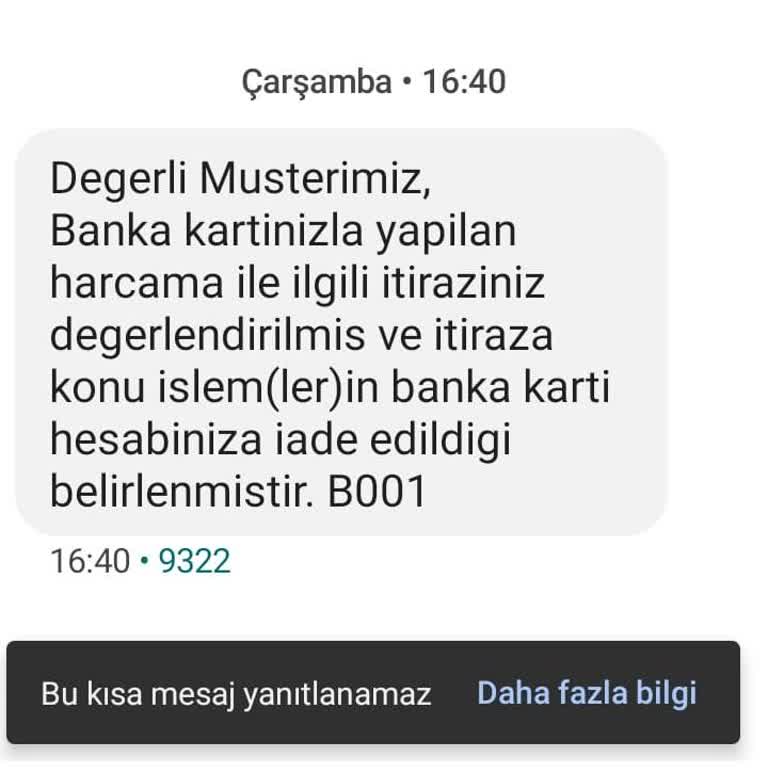 Ziraat Bankası Mağdur Etmekle Asılsız Yalan Beyanla SMS Göndermektedir