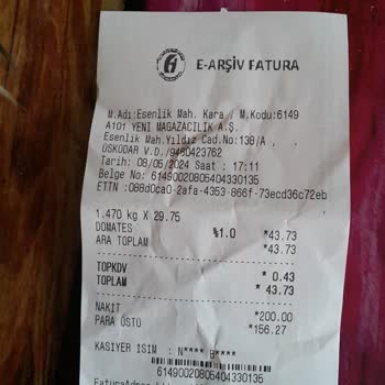A101 İzmir Esenlik Mahallesi Mağaza Kodu 6149 Mağaza Sor. Ürünü Satmadı