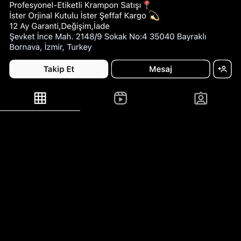 Dark.kramponn (Instagram) " Dark. Kramponn " Adlı Instagram Hesabı Alınan Ürünleri Göndermiyor