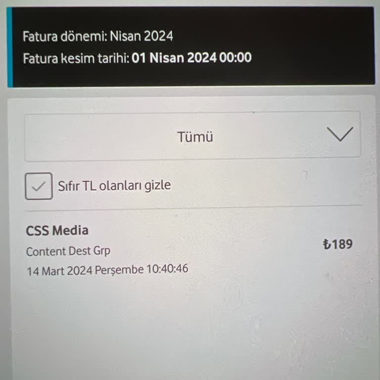 Vodafone Css Media Uygulama Ödemesi Hk.