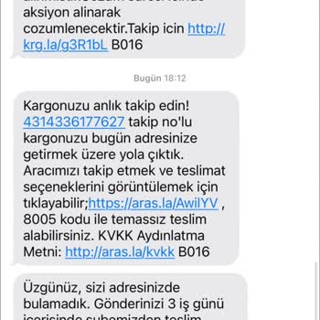 Aras Kargo Pişmanlığı Personel Davranışı Bozukluğu