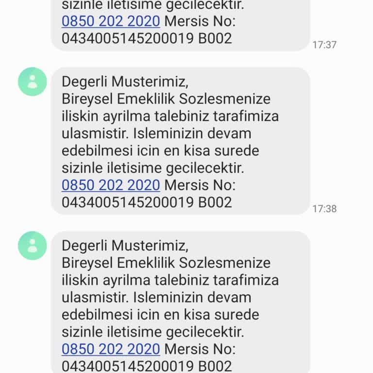 Türkiye Hayat Emeklilik BES Ayrılma Sorunu