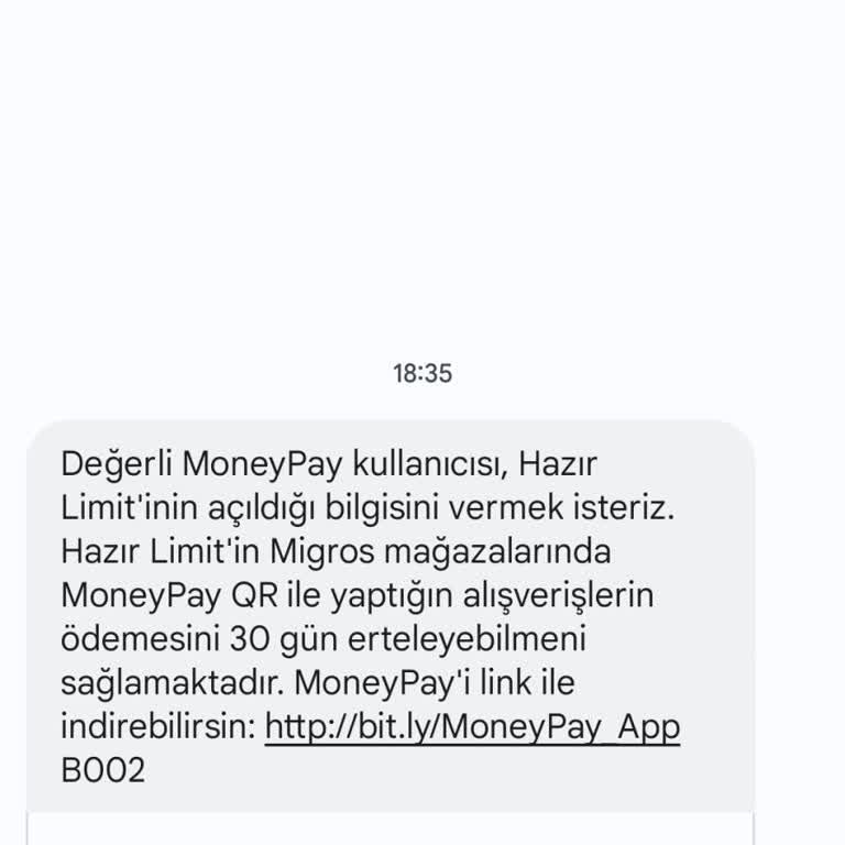 MoneyPay Rızam Ve Talebim Olmadan Limit Tanımlamış. Kimliğimi İstiyor.