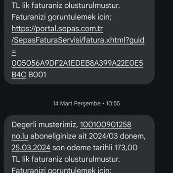 Sepaş Enerji Faturaları Yanlış Numaraya Gönderiyor.