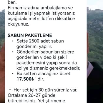 Sabun Fabrikası Sabun Firması İçin İstenilen Ücret Ve Edilen Tehdit