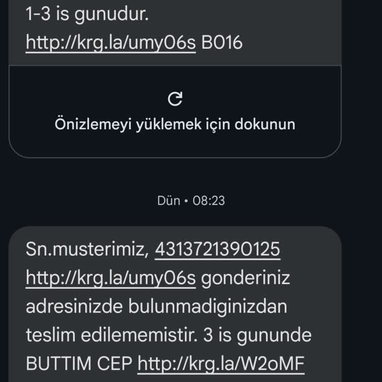 Aras Kargo Buttim 3 Gün Sonradan Bilgi Veriyor.