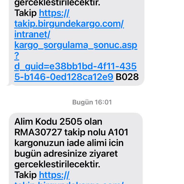 Bir Günde Kargo İade Kargonun Alınmaması