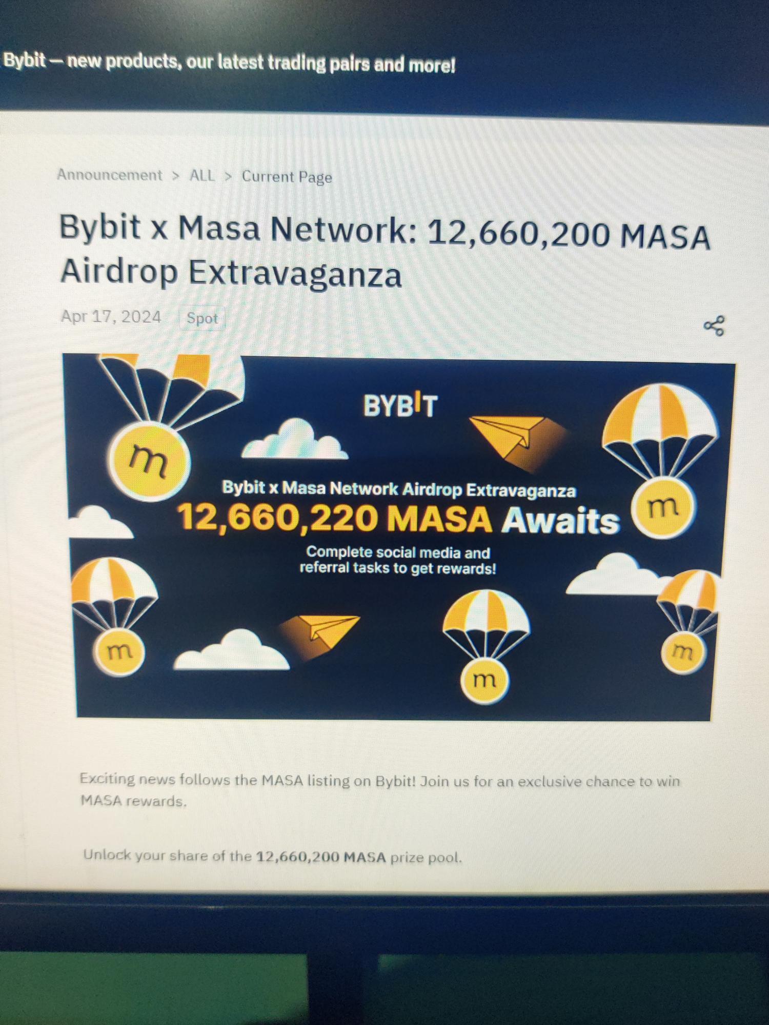 ByBit Bybit Airdrop Controversy - Unfair Ranking in MASA Trading Volume -  Xolvie