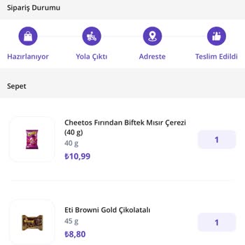 Getir Her Zaman Siparişi Geç Getiriyor