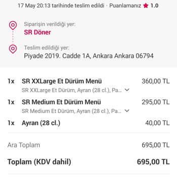 Yemek Sepeti Ücretini Aldığı Ürünleri Teslim Etmiyor.