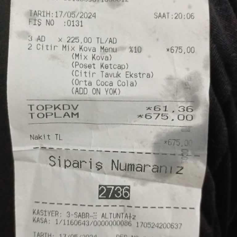 McDonald's Siparişte Eksik Ürün