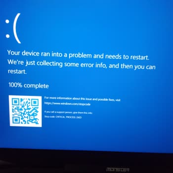 Monster Notebook Bilgisayarım Mavi Ekran Hatası Verdi