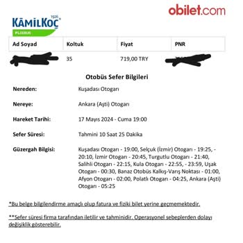 Kamil Koç Ve Obilet Firmasının Müşterilerini Mağdur Etmesi