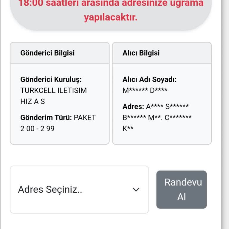 Kuryenet Kargom Dağıtıma Çıktığı Halde Gelmedi