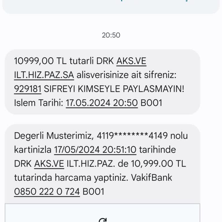 Drk Elektronik & Aksesuar İle Kredi Kartı Aldatmacası