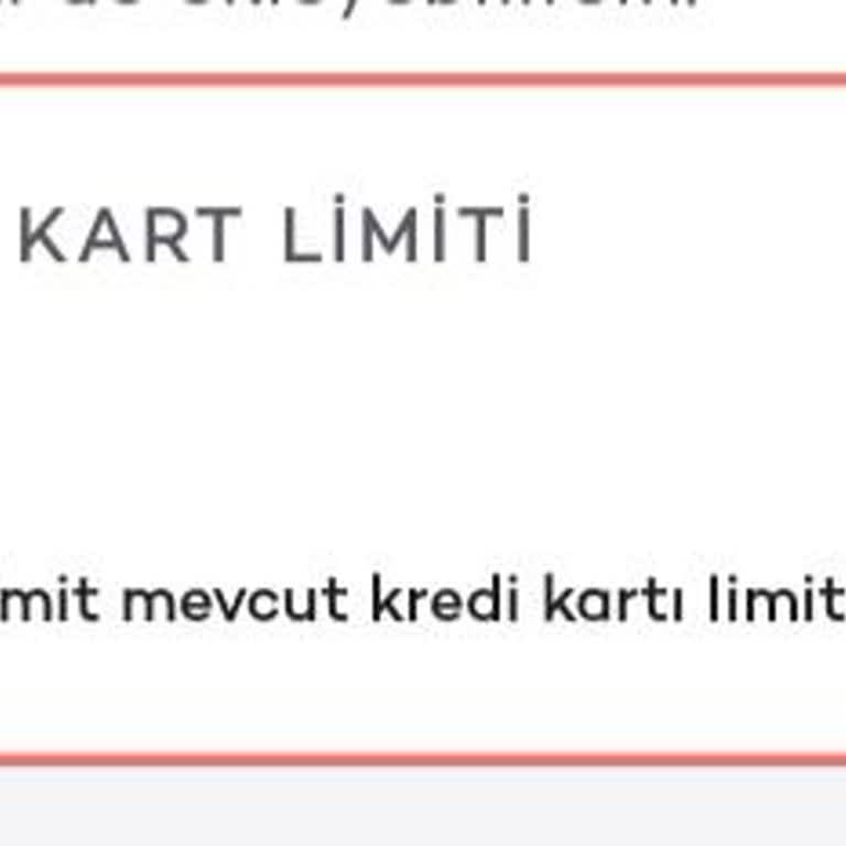Akbank Kredi Kartı Limitinizi Uygulamadan Düşürmenize İzin Vermiyor