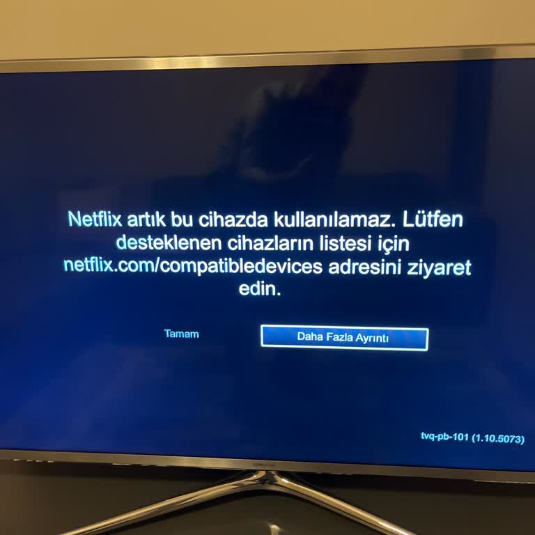 Samsung TV Netflix Destekleme Sorunu