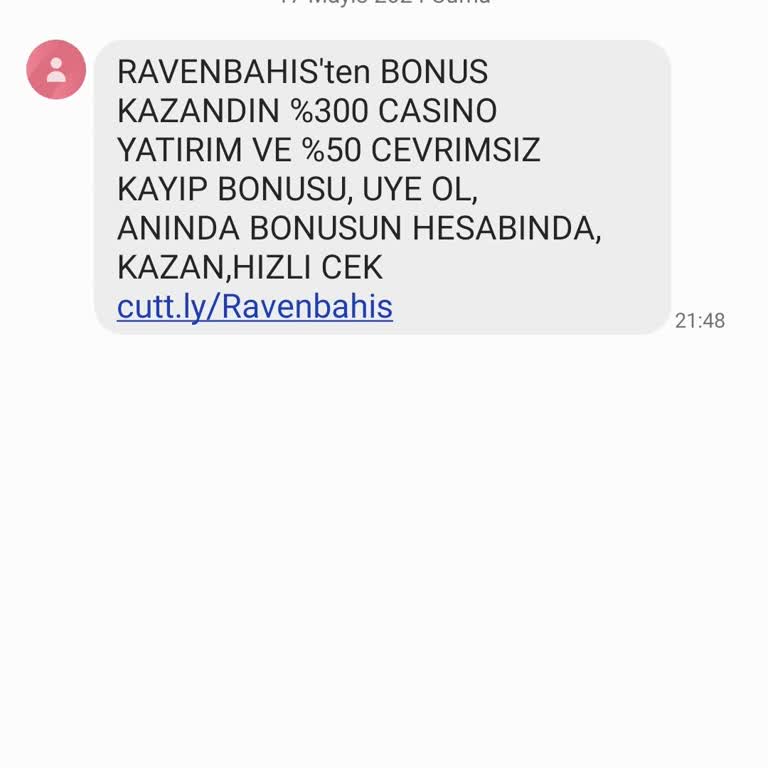Raven Bahis Rahatsız Edici SMS