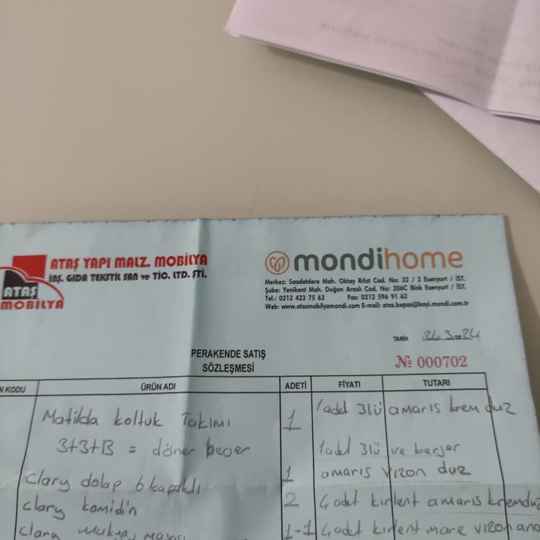 Mondihome Esenyurt Bayii Şikayeti