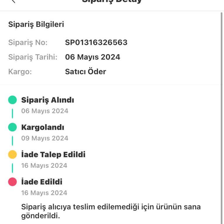 Trendyol Dolap Kargo Şikayeti
