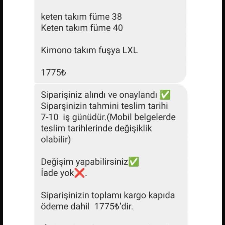 Butiqmi (Instagram) Siparişim Yanlış Geldi