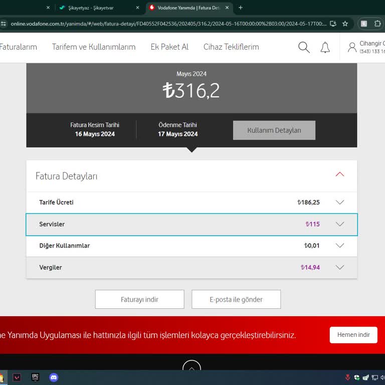 Vodafone İçerik Servisleri Ücreti