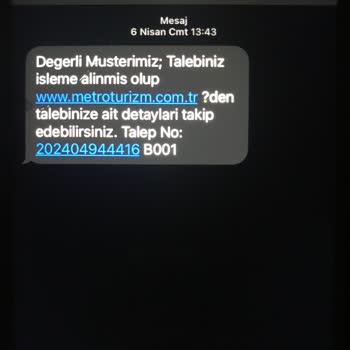 Metro Turizm Para İadesi Yapmıyor