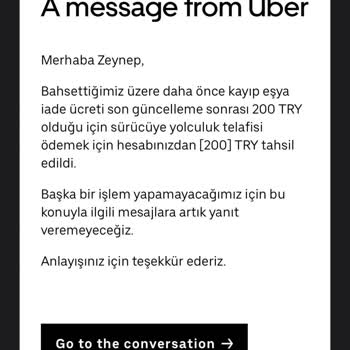 Uber Haberim Olmadan Kartımdan 200 TL Fazladan Çekti
