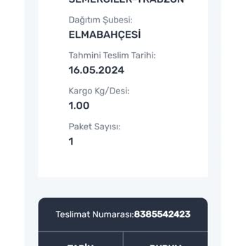 Aras Kargo Teslim Edilmeyen Ürün
