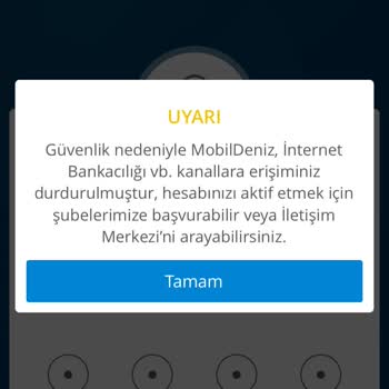 Denizbank İnternet Erişim Engeli