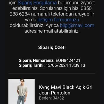 Mavi Marka Kot Paça Şikayeti