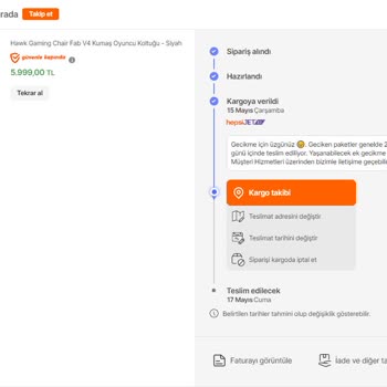 Hepsijet XL Getirmesi Gereken Sürede Getirmedi. Pişmanlık.