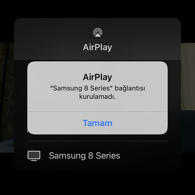 Samsung 50TU 8000 Ekran Yansıtma Sorunu