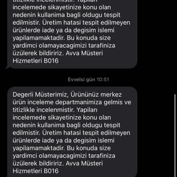 Avva Üretim Hatasını Müşteriye Yüklüyor.