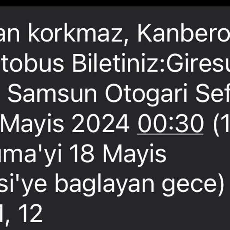 Kanberoğlu Turizm Geciken Otobüs Ve Mağduriyetim