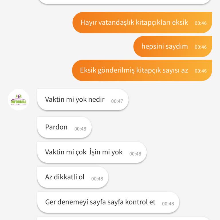 İnformal Yayınlarından Tehditvari Konuşma