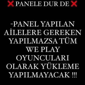 WePlay Ve Play Panele Dur De!