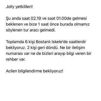 Jolly Tur Gerçekleşmeyen Jolly Çanakkale Turu Ve Mağduriyeti