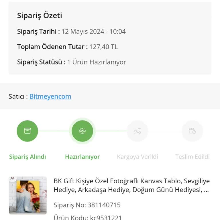ÇiçekSepeti Ürünüm Teslim Edilmedi.