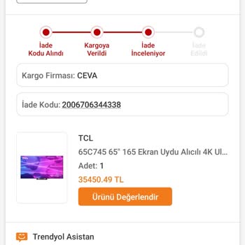 Trendyol Ve Sorumsuz Trendyol Çalışanları Ürün İadesi Sürecini Tıkadı