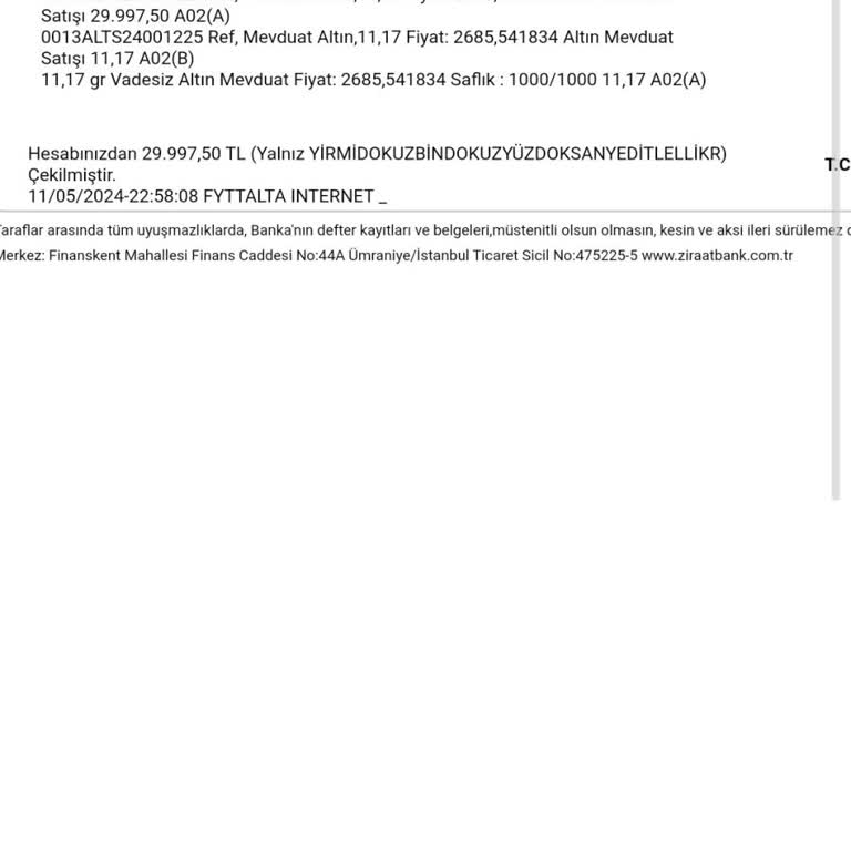 Ziraat Bankası Altın Alım-Satım Fiyat Farkıyla Şaşkınlık!