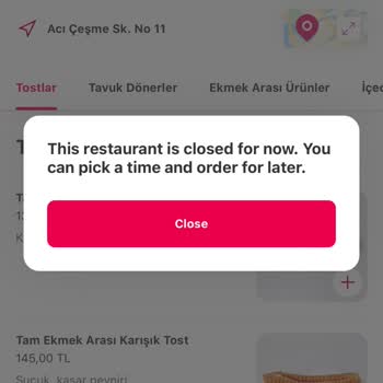 Yemeksepeti Sipariş Gelmiyor Canlı Destek Yok