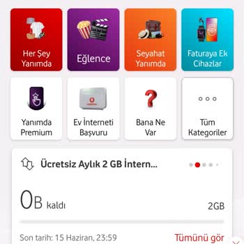 Vodafone Alınan Paket Dururken Yenilenen Paket Eriyor.