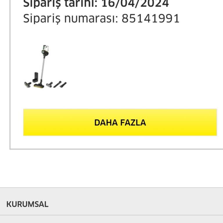 Karcher Gecikir Belki Hiç Gelmez.