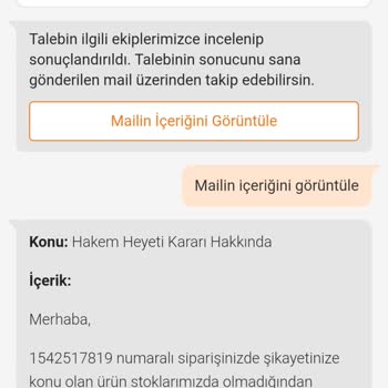 Trendyol Tüketici Hakem Heyeti Kararını Uygulamıyor.